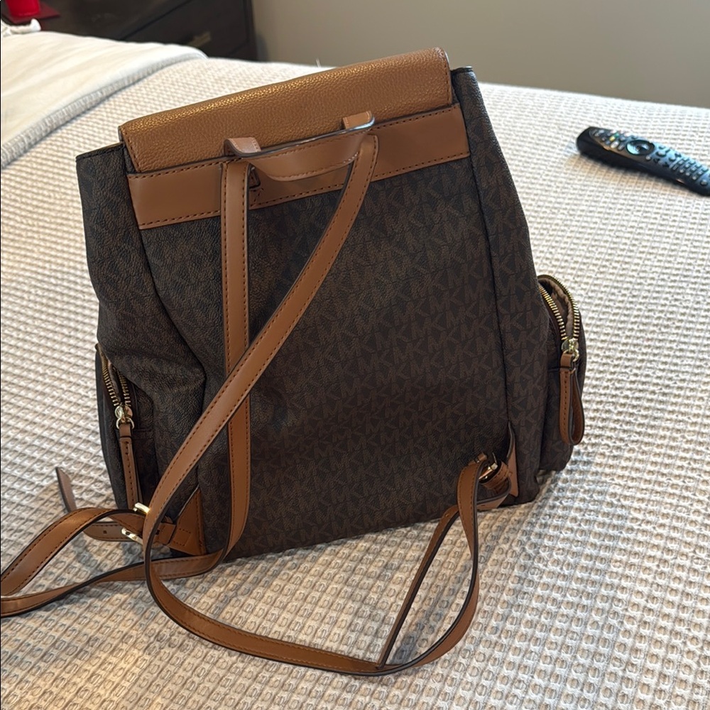 Michael Kors Tan and Brown Backpack - Picture 2 of 5